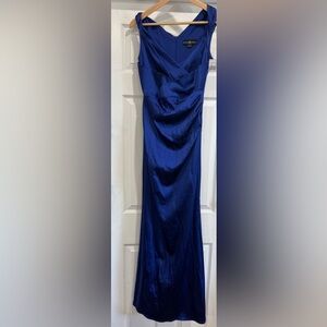 Betsy & Adam Royal Blue Maxi dress